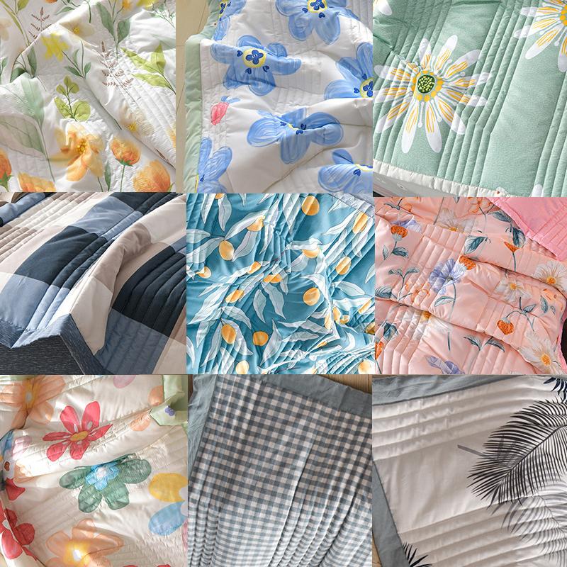 2025 Summer Dormitory Quilt Washable Cotton Quilt for Students and Children – Lightweight for Air Conditioning