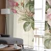 Rosa Rose Vintage Tüll Fenstervorhang für Wohnzimmer Moderner transparenter Vorhang für Schlafzimmer Küche Vorhänge individuell