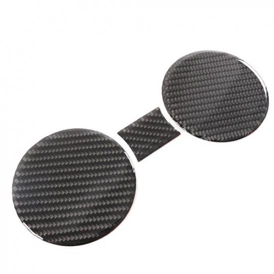 Carbon Fiber Center Cup Holder Slot Mat Trim Sticker For Hummer H2 03-09