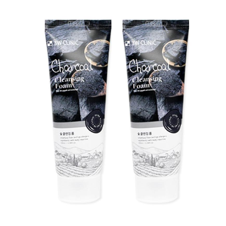 

3W CLINIC Пенка для умывания с древесным углем 100 мл (3 варианта) #100ml x 2pcs
