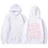 I'M So Happy You'Re Here European And American New Fashion Letter Print Hooded Back Collar Plush Sweater For Women