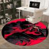 1.Call of Duty: Ghosts Chair mat Round Rug-Office carpet, Machine Washable, Non-slip, Suitable for Living Rooms, Bedrooms