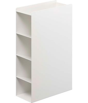Yamazaki Lap W8 X D18 X Tower Lap Slim Easy Product 4995 4-Tier Stand, White, Approx. H29.5cm, Holder, Design, Access, Number