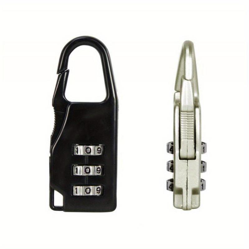 5pcs Mini Padlock Aluminum Alloy Luggage Locks Resettable 3 Combination Digit Code Number Combination Suitcase Password Lock