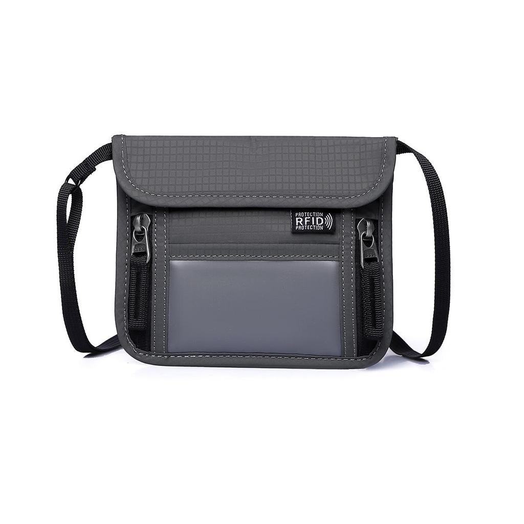 Slim Anti-Theft Passport & Document Holder - Multi-Functional Hanging Bag with Card Slots