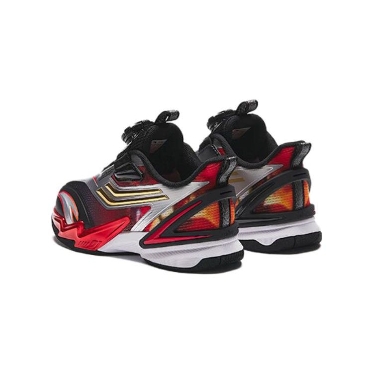 Anta Kids Round Toe Comfortable Versatile Trendy Anti-Kick Shock Absorption Low-Top Running Shoes Kids sneaker Red 312419961-3