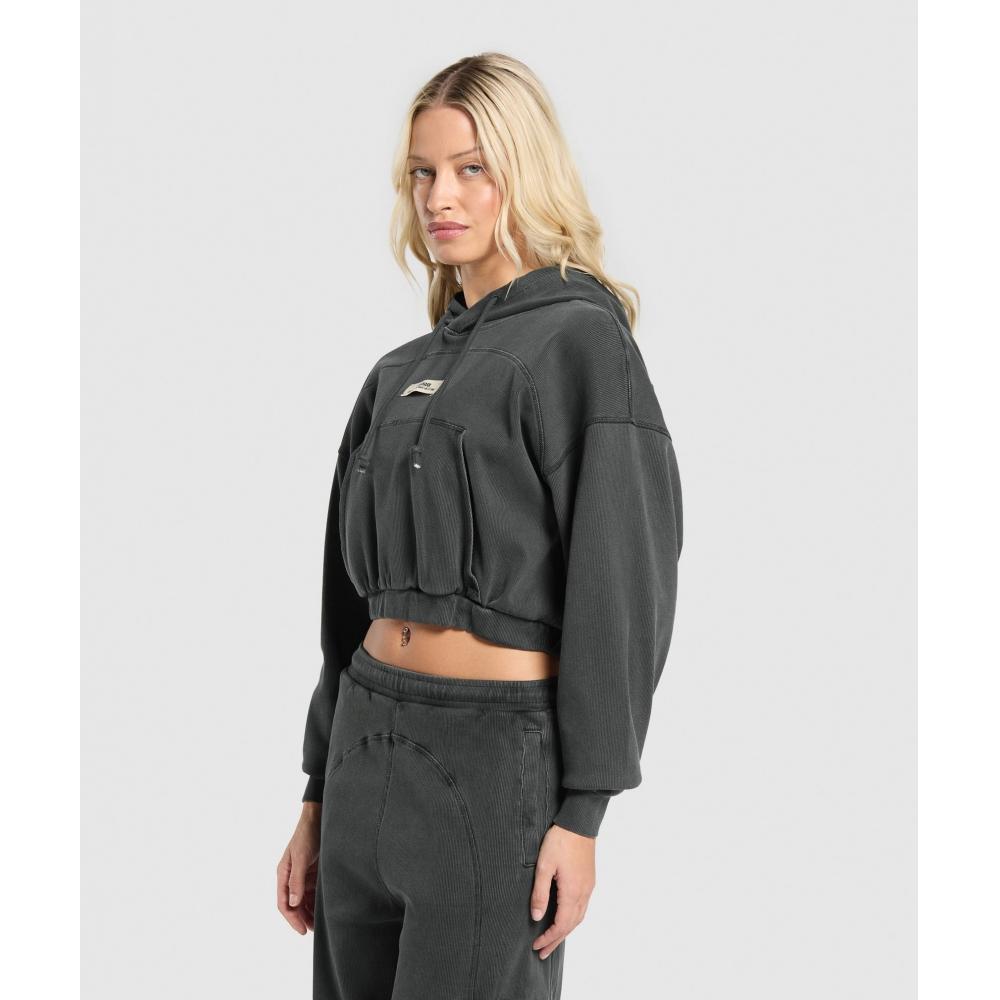 Gymshark Rest Day Ribbed Hoodie Asphalt Grey B1c4e Gc02