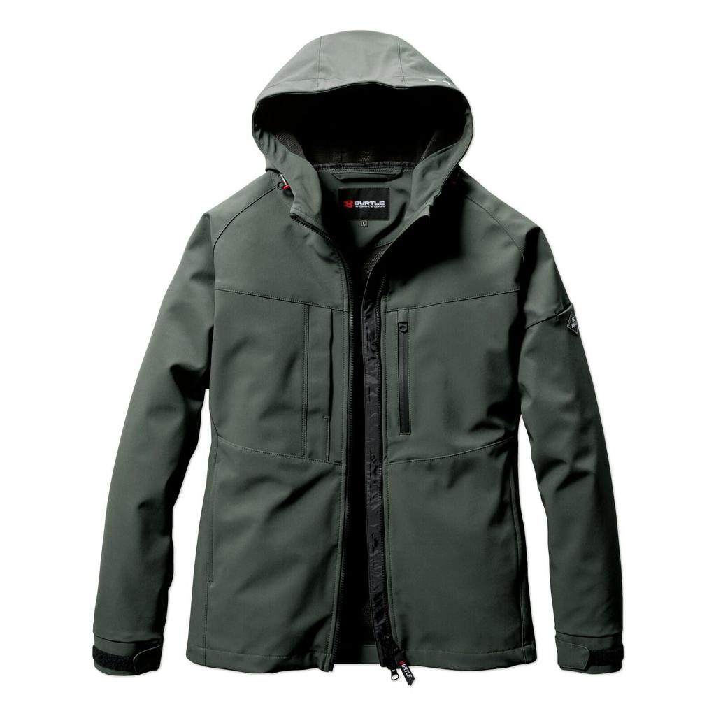 BURTLE Hoodie Jacket Workwear Long and Includes BURTLE Pro Uni Size Mills L 821, Blouson, Sleeve, Stretch, Water-Repellent, Windproof, Autumn/Winter,