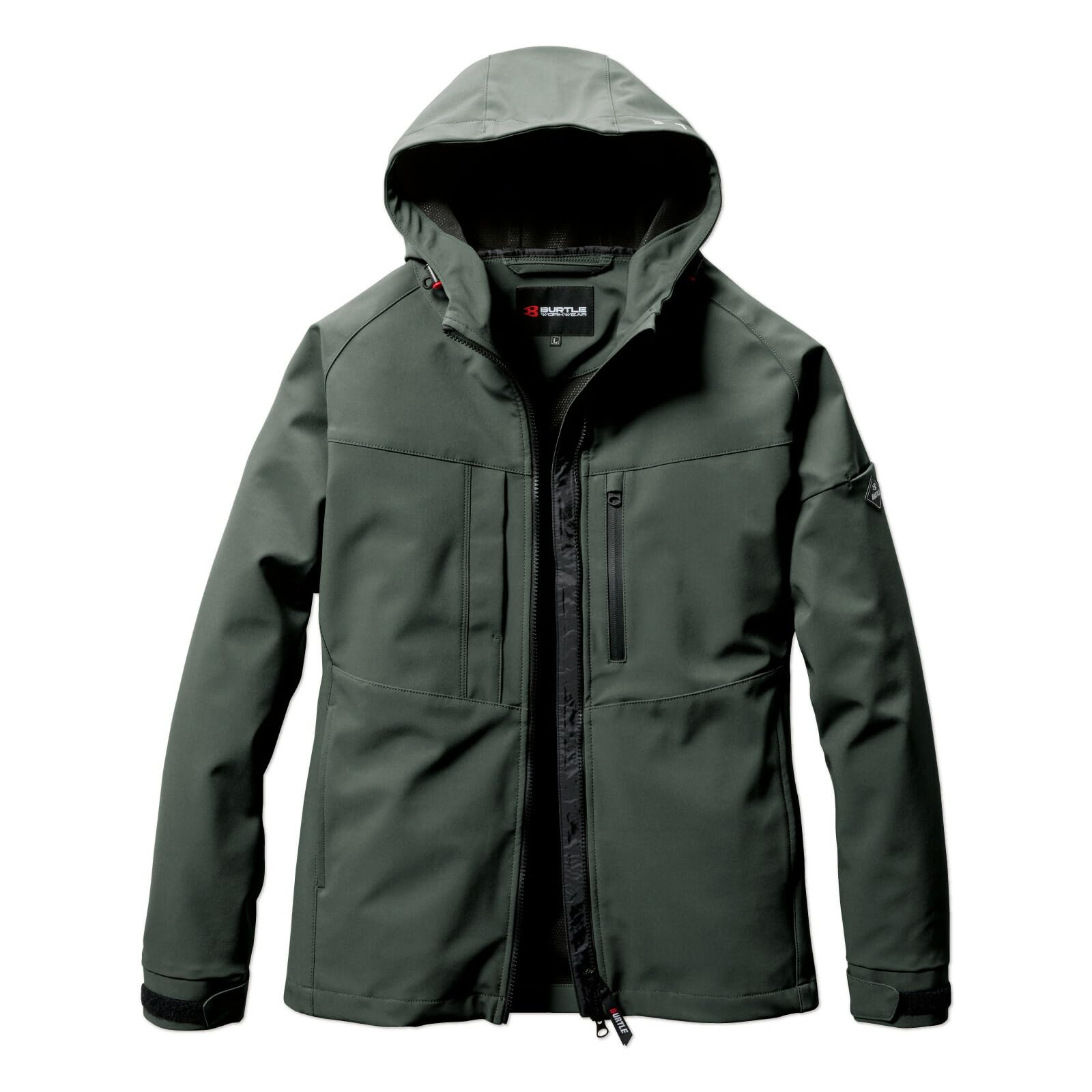 

BURTLE Куртка-худи Рабочая одежда Длинная и включает BURTLE Pro Унисекс Mills L 821, Блузон, Рукав, Эластичная, Водоотталкивающая, Ветрозащитная, Осень/Зима,