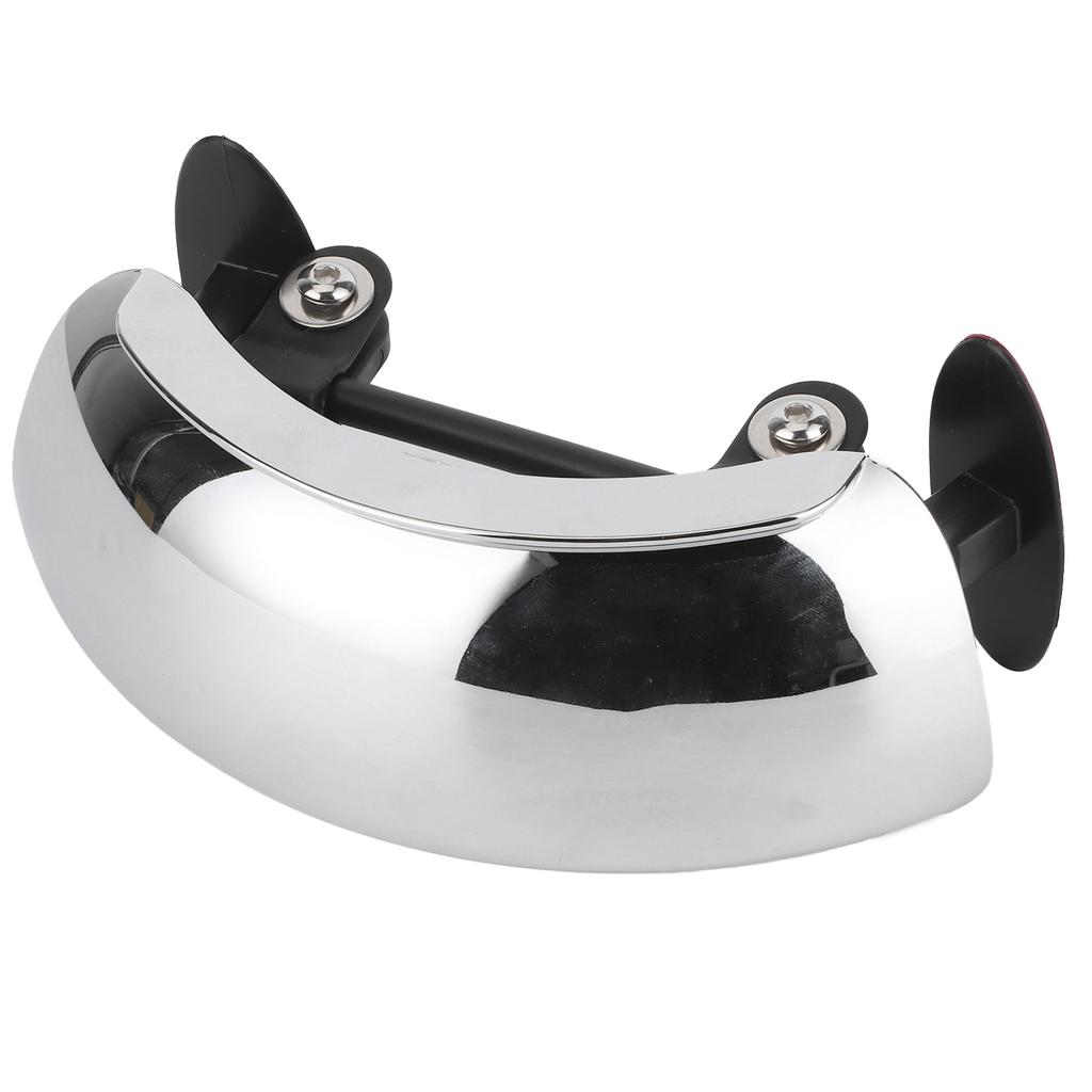 Motorcycle Rearview Mirror 180 Degree Wide Angle Adjustable Wind Screen Mount Blind Spot Eliminating