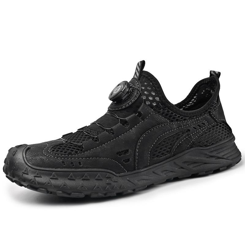 

Сетчатые туфли мужские летние 2024 года с мягкой подошвой, нескользящие, для занятий спортом и отдыха на открытом воздухе, для альпинизма 38