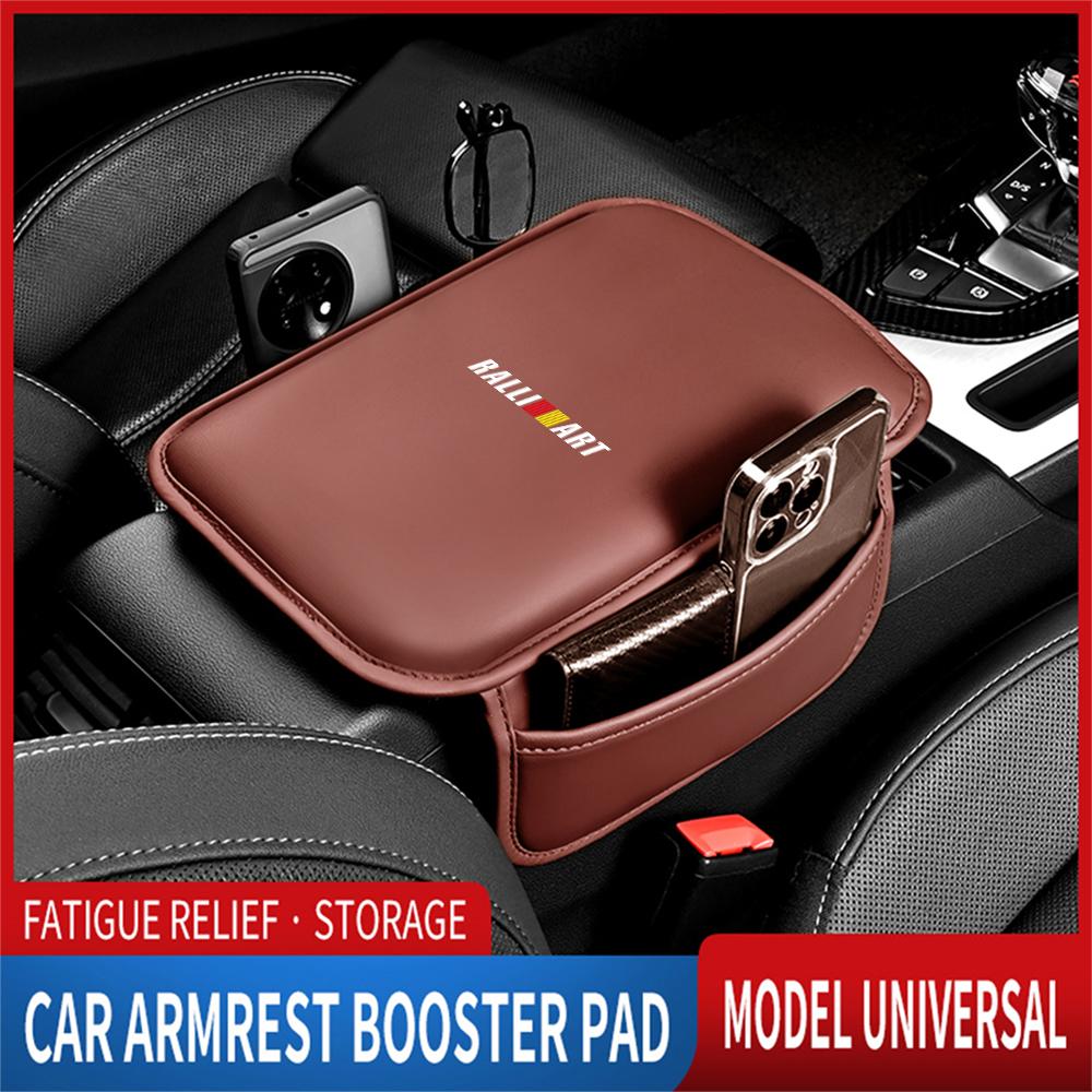 Auto Mittelkonsolen Armlehnen Schutzpolster Mit Aufbewahrungstasche Zubehör Für Mitsubishi 9 Ralliart X ASX L200 Colt Cross Triton