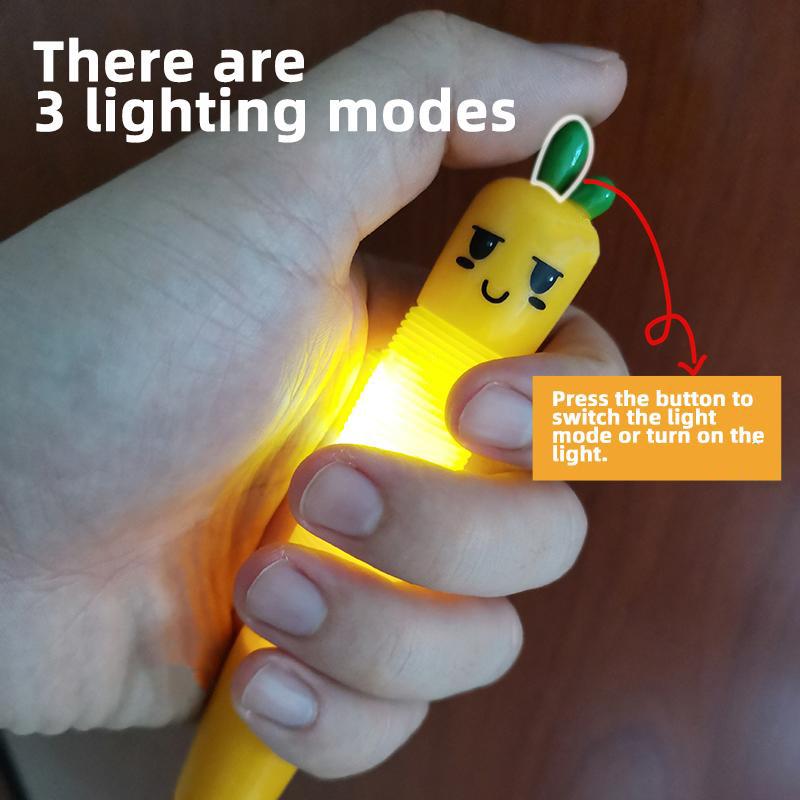 Saugnäpfe Pop Tube Karottenstift Rettich Sensorisch Drücken Blase Dekompressionsrohr Anti-Stress Fidget Autismus Angst Blasebalg Spielzeug