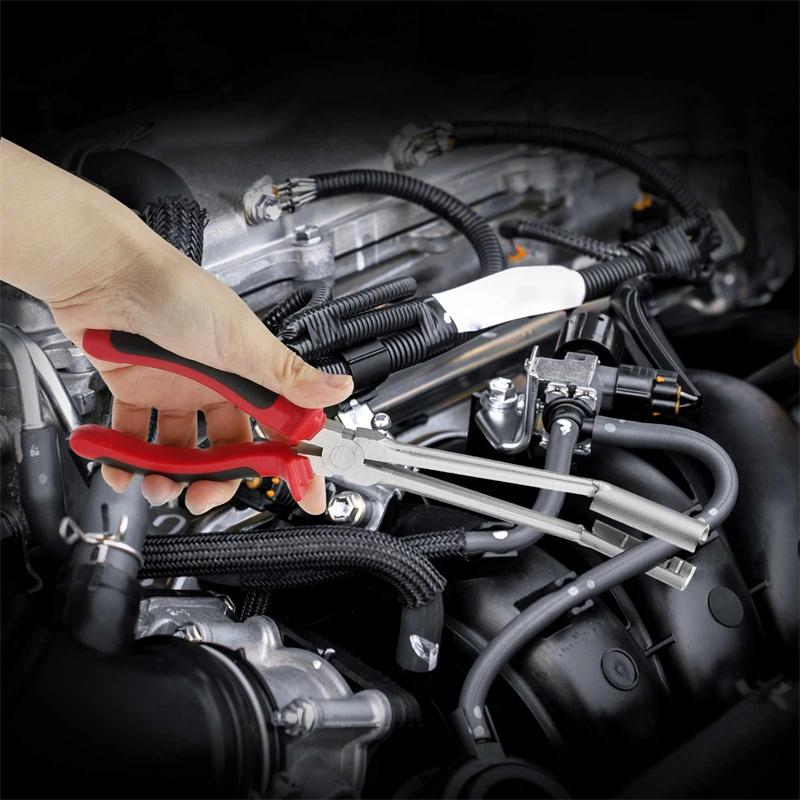 1Pcs Car Spark Plug Wire Removal Pliers Tool High Voltage Cylinder Cable Clamp Carbon Steel Boot Puller For Auto Truck Repair