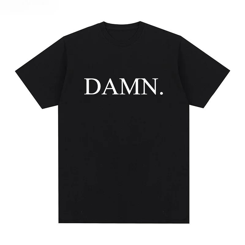 Tricou cu Imprimeu DAMN Kendrick Lamar Vară 2025 Rapper Vintage Femei Bărbați Bumbac Hip Hop Tricou Streetwear Top