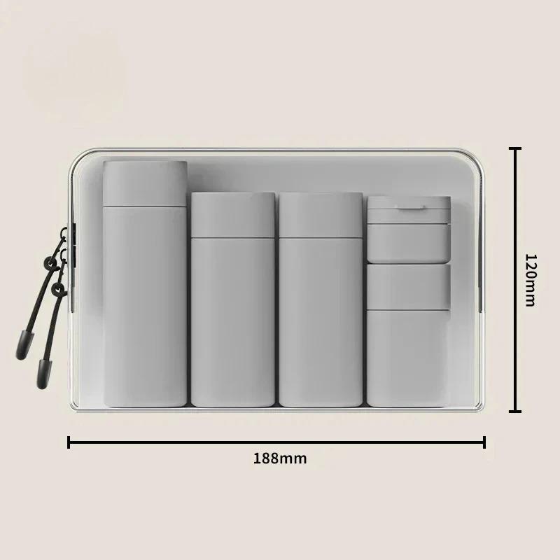5Pcs Multi-Color Hydrating Makeup Dispenser Bottles, Portable Refillable Squeezable Empty Bottles for Lotions & Shampoos