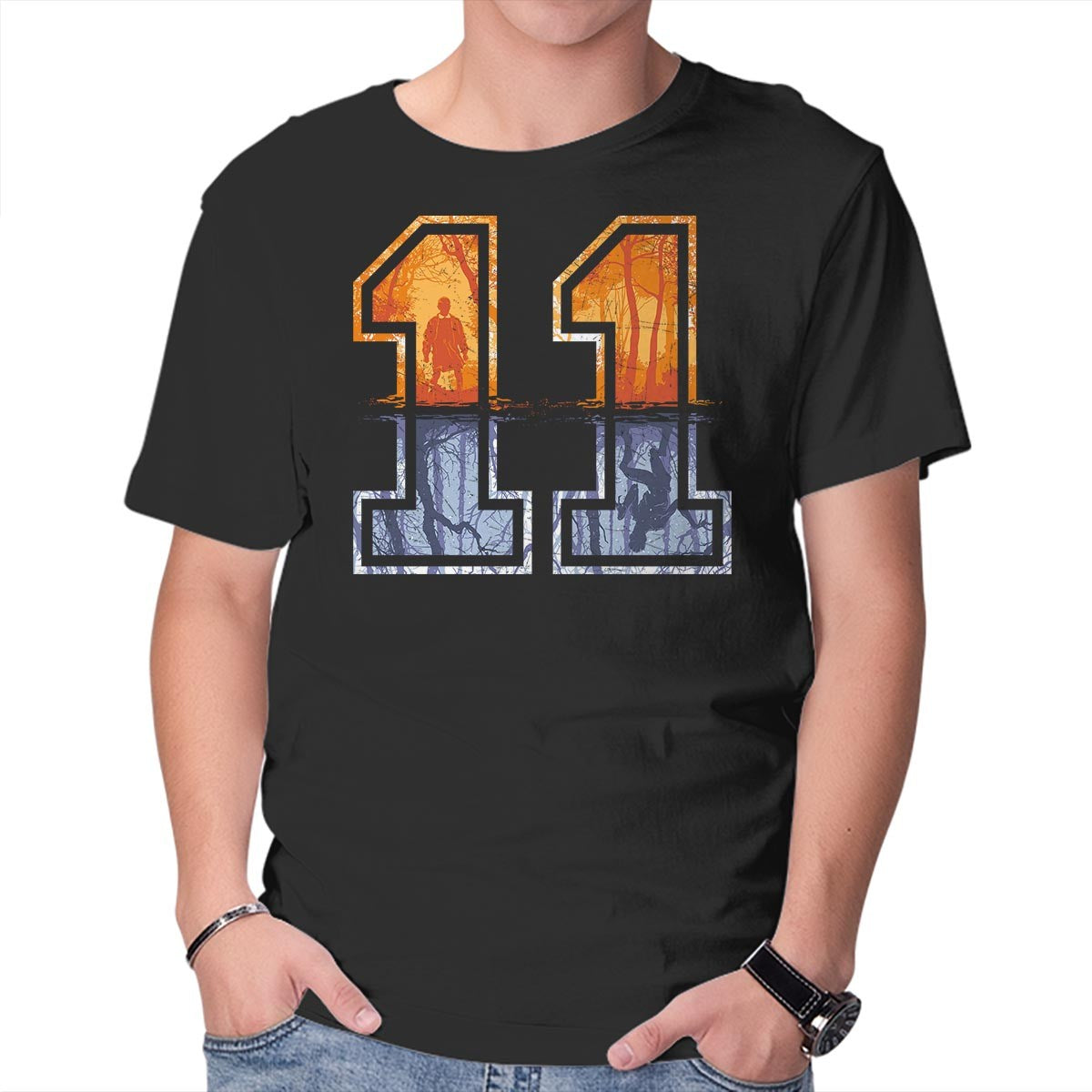 Unisex Crew Neck T-Shirt Strange 11 Graphic Short Sleeve Casual Tee XXL