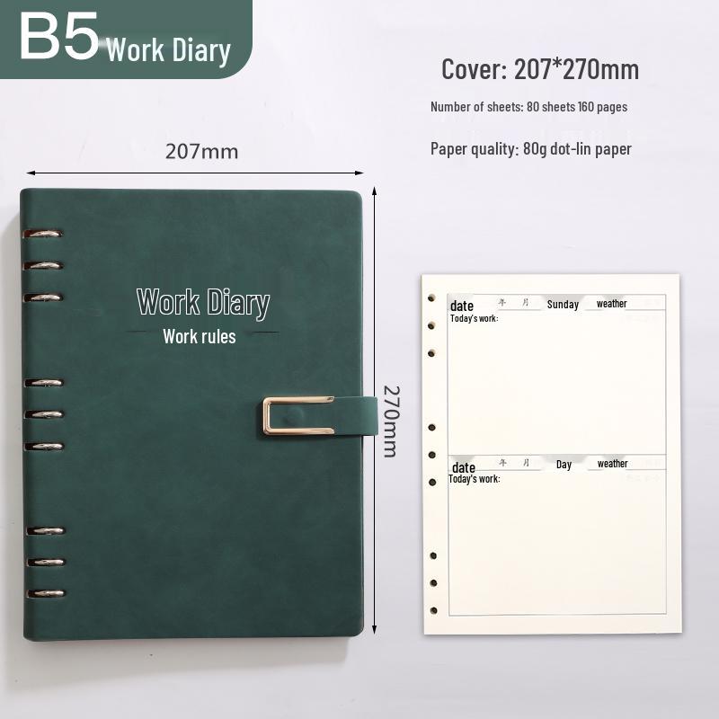 A4 Work Log & Meeting Minutes Book with Custom Printing for Office or Construction Use