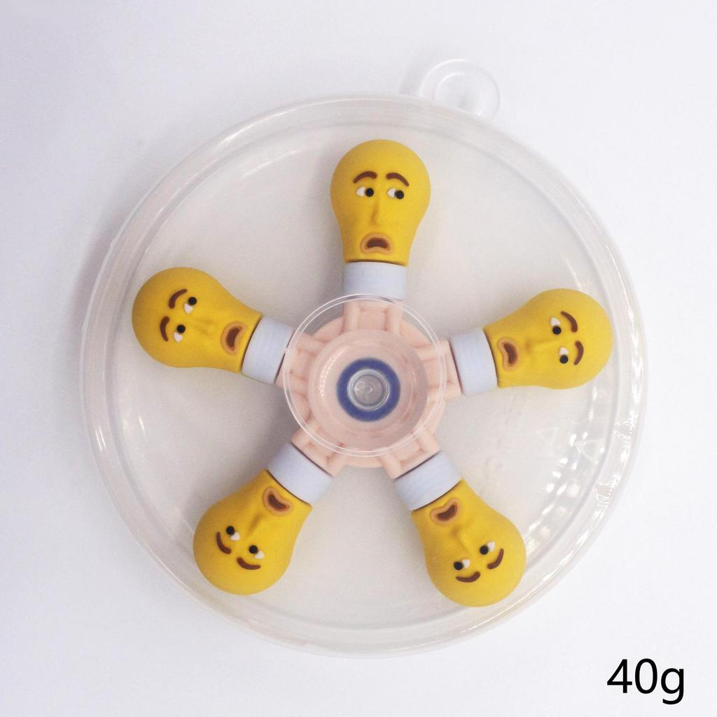 Five-Bead Fidget Spinner with Soft Rubber & Wooden Stick - Mythical Creatures Stress Relief Toy