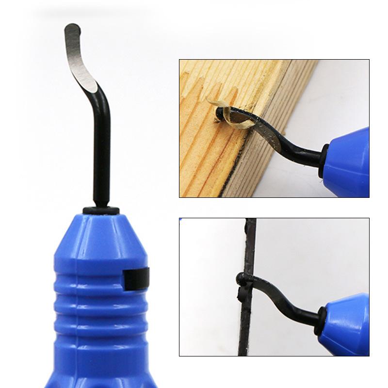 Deburring Tool With 10 Steel Blades, 360 Degree Rotary Head Deburring Tool For Metal Resin Plastic 3D Printing Wood