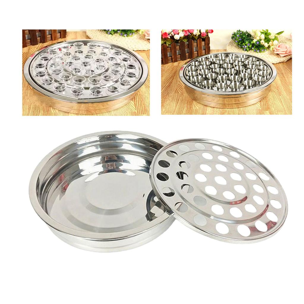 40 Compartment Communions Set Make Of Durable 304 Stainless Steel For Worship Use