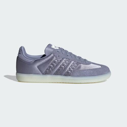 adidas Originals Samba Satin Shoes Purple HQ5159 Women's Size