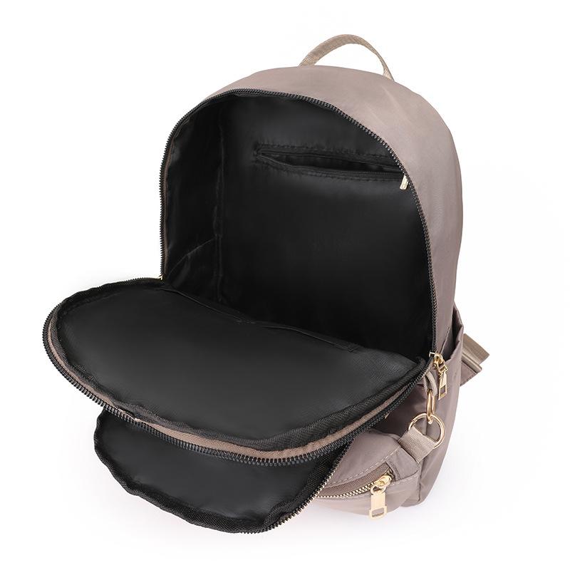 Einfarbiger Rucksack mit Umhängetasche Damen Reise-Rucksack-Set Pendler Studenten Schultasche