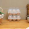 Plastic Egg Storage Box Transparent Eggs Carriers Portable 6 Grids Eggs Holder  Home