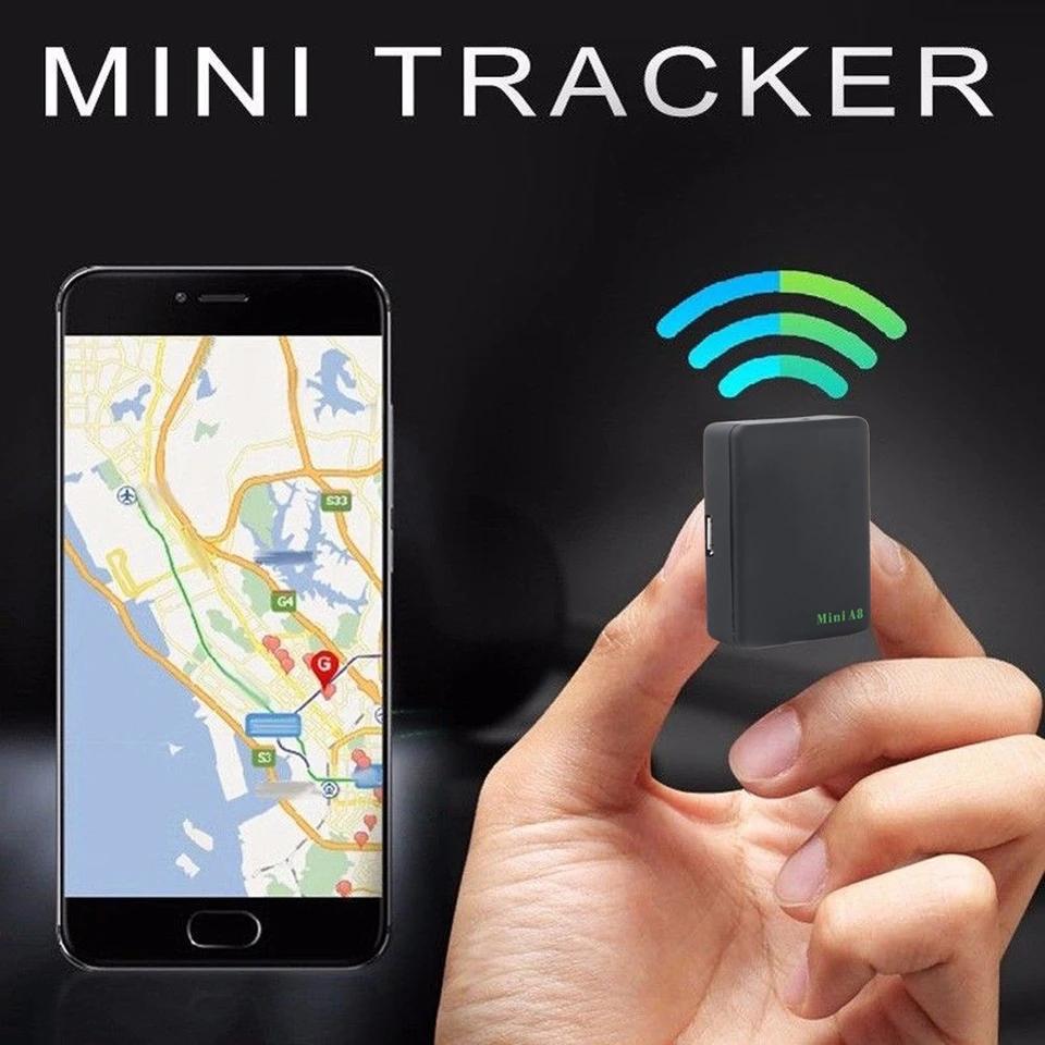 Small GPS Tracker Mini A8 GSM GPRS LBS LocatorAdapter Free Real Time Car Kids Family PetTracking Device