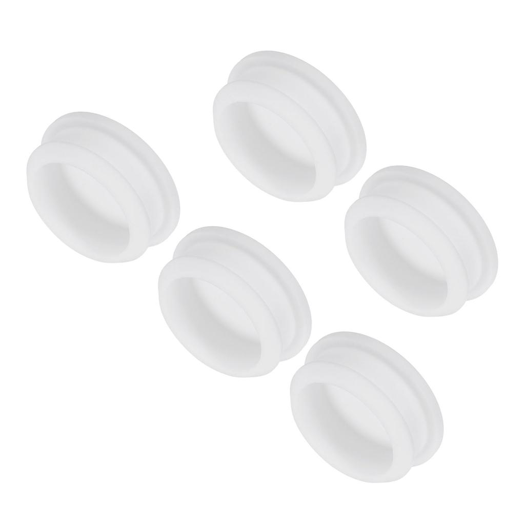 Uxcell Flush Type Round Silicone Waterproof Hole Plugs for Kitchen 36mm Pack of 5 Snap-in Use, Diameter, White,