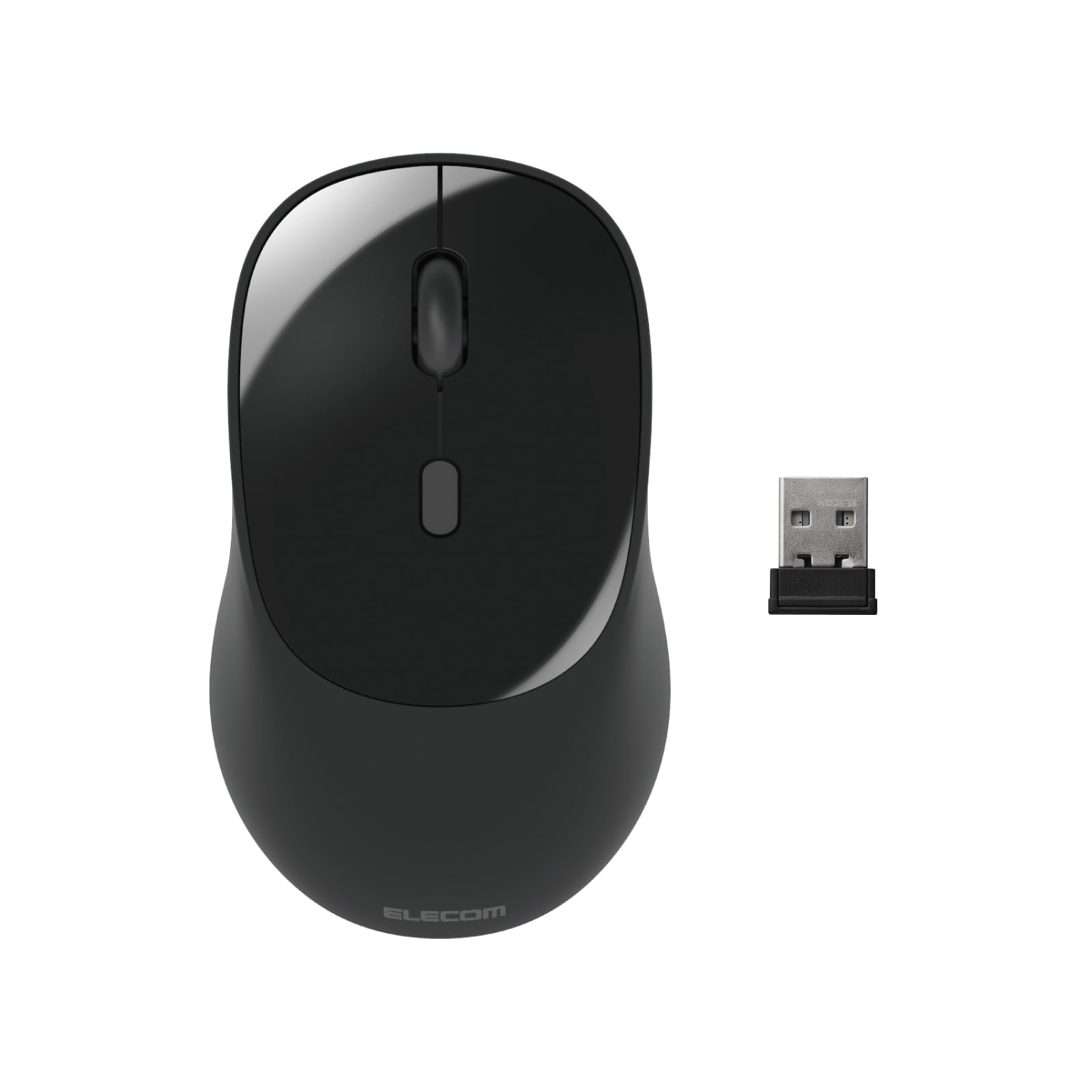 

ELECOM OSMOD Wireless 4 Battery Mouse, Quiet, 2.4GHz, Bluetooth, Multi-Pairing, Buttons, Operated, Medium, Black, M-MY20MBSBK-G чорний