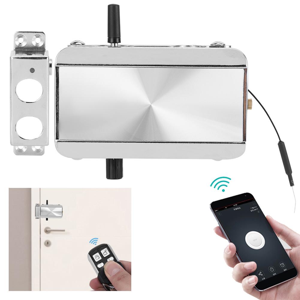 Smart Electronic Door Lock Kit 4 Remote Control Bluetooth Unlock Concealed Anti?Theft for Home