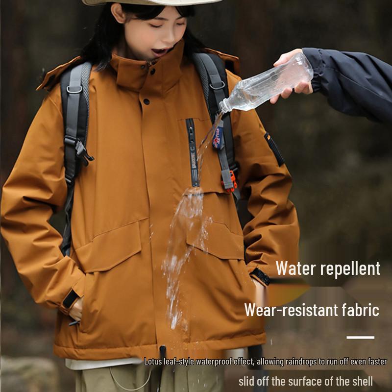 Men's Trendy Autumn Windbreaker: Stylish, Three-Proof, Warm Workwear and Casual Cotton Jacket for Couples