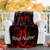 Custom Name Stranger Things Theme Printed Blanket - Perfect for Couch, Bed, Travel & Outdoor Use | Machine Washable, Cozy & Durable.