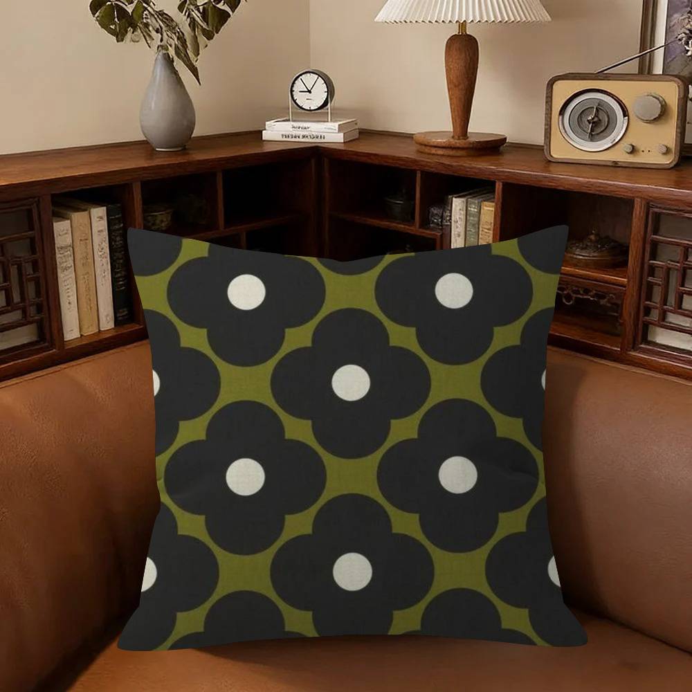 Flower Pillowcase Toon Gift Cushion Cover Bedroom Home Sofa Chair Seat Decor Pillow Case Logo O-Orla Kiely
