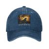 Scary Nevermore Raven Edgar Allan Poe Baseball Caps Distressed Washed Poet Snapback Cap Unisex Women Outdoor Travel Adjustable Hat
