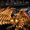 Yu-Gi-Oh Duel Monsters Anime Desktop Ornament Statue Winged Dragon Three Illusory Gods Collectible Figure Them Model Gift Poseable Articulated Scale