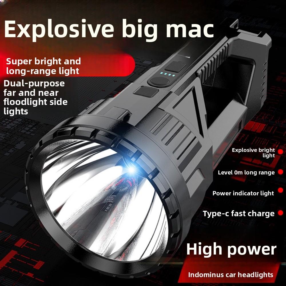 Super Bright Charging Searchlight Powerful Camping Lantern Portable LED Flashlight  Fishing
