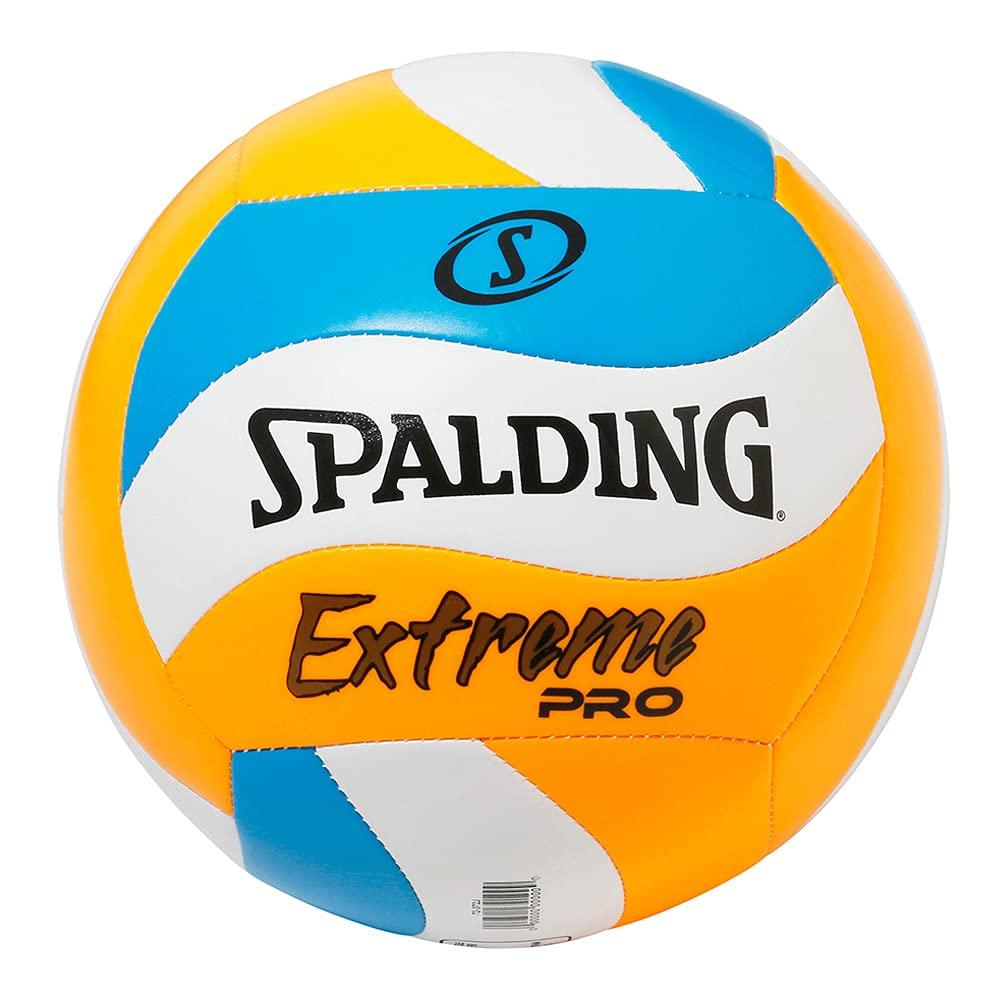 Spalding Extreme Pro Wave Volleyball, Blue x Orange, Size 4, 72-372J