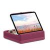 Tablet-Kissenständer mit Aufbewahrung, faltbarer Halter, winkelverstellbar, weiches Polster, Dock für Bett und Laptop