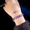 Pera Fashion Sparkling Square Zirconia Tennis Chain Link Bracelets Bangles for Women Bridal Wedding Jewelry Hand Accessory B144
