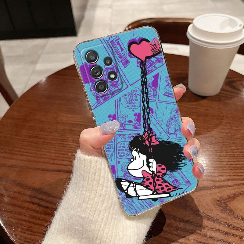 

Clear Case For Samsung Galaxy A57 A37 A56 A36 Cases A55 A54 A35 A26 A07 A17 A16 A06 A34 A15 Soft Shockproof Cover Mafalda Disney Galaxy A50