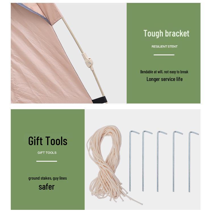 Cort automat cu deschidere rapidă pentru utilizare în exterior și interior, cu protecție solară și izolație termică