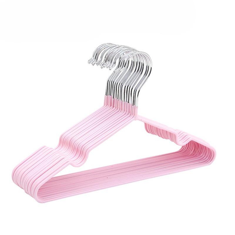 

Новая противоскользящая вешалка — это многофункциональная вешалка, которая не оставляет следов, для сушки сухой и мокрой одежды для детей и взрослых. (Child) Anti-slip(10pcs) розовый