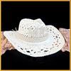 Rhinestone Letter Western Cowboy Hat Hollow Cowgirl Hat Jazz Hat  For Wedding Bachelorette Party