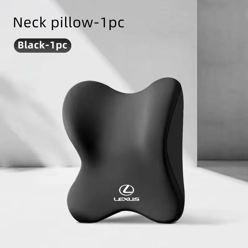 Car Seat Headrest Memory Foam Neck Pillow Lumbar Backrest Accessories For Lexus IS250 IS200 CT200h GS300 LS430 RX450h LX570 IS30 ACL1