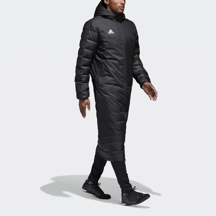 Adidas Down Jackets Men's Black Hooded Thickened Other BQ6590