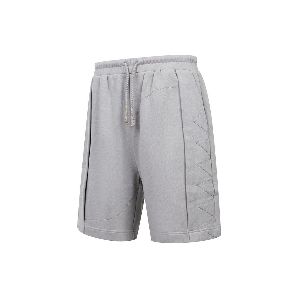 Li Ning Jackie Chan Kung Fu Series Xiantian Yiqi SS23 Solid Color Straight Leg Sports Shorts Men shorts Gray AKST031-1