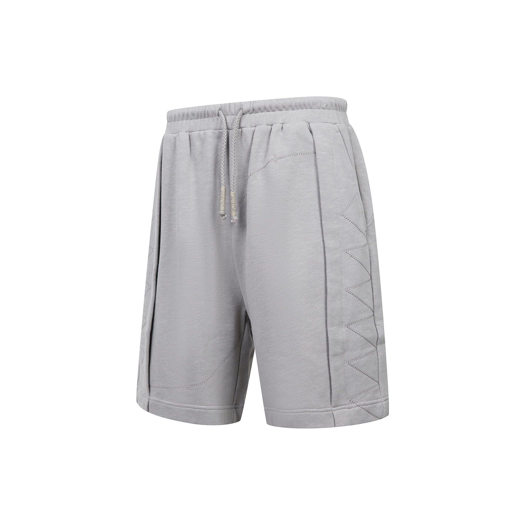 

Li Ning Серия Кунг-фу Джеки Чана Xiantian Yiqi SS23 Однотонные спортивные шорты прямого кроя Мужские шорты Серый AKST031-1