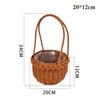 With Handle Imitation Rattan Storage Baskets Household Handwoven Home Decoration Braid Basket 8 Styles